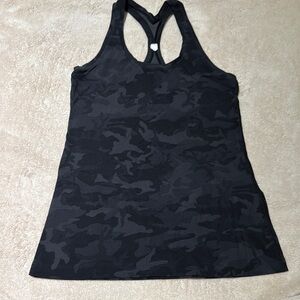 Lulu Lemon Black Camouflage Women's Tank Top